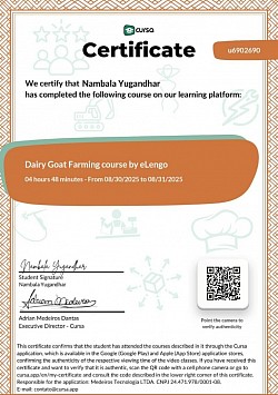 Diary Goat Farming Certified